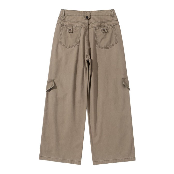 Damen Cargo‑Culotte mit hoher Taille, weitem Bein und Klappentaschen Drune