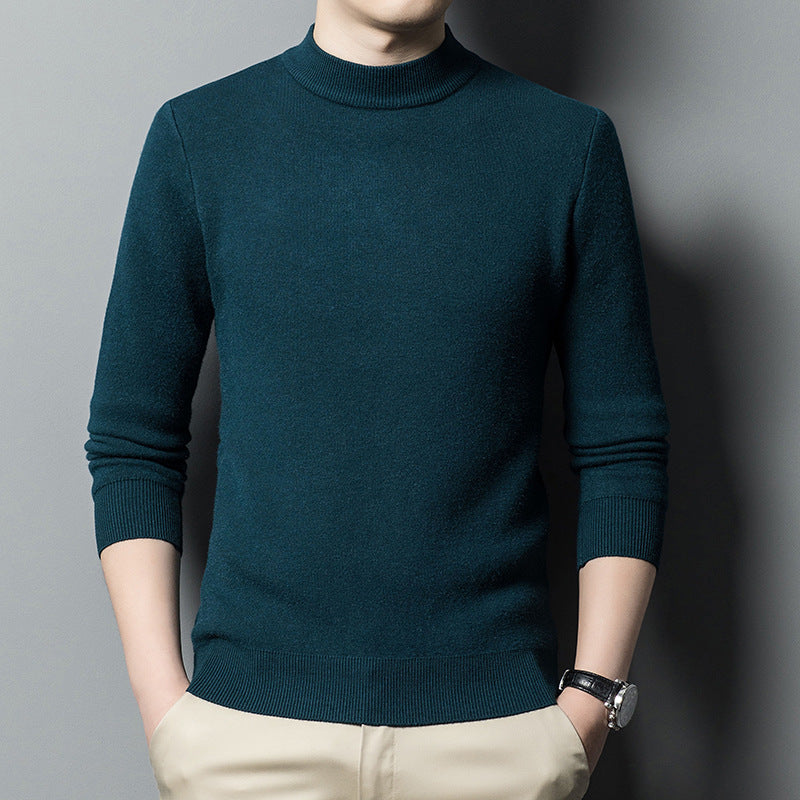 Herren Luxuriöser Rundhals Pullover aus feiner Merinowolle Drune