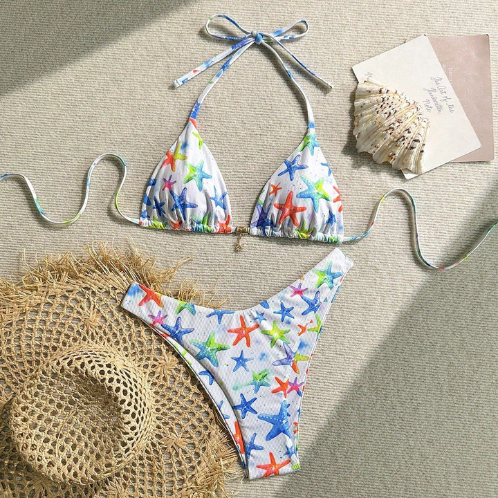 Damen gepolstertes Bikinioberteil mit verstellbaren Trägern Drune