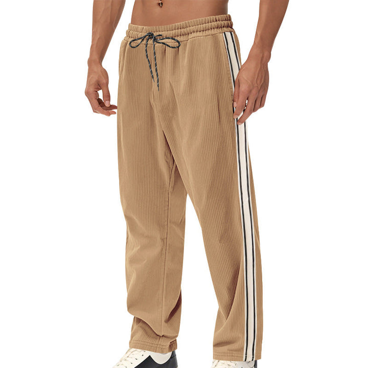 Herren Sportliche Freizeithose mit seitlichen Streifen Drune
