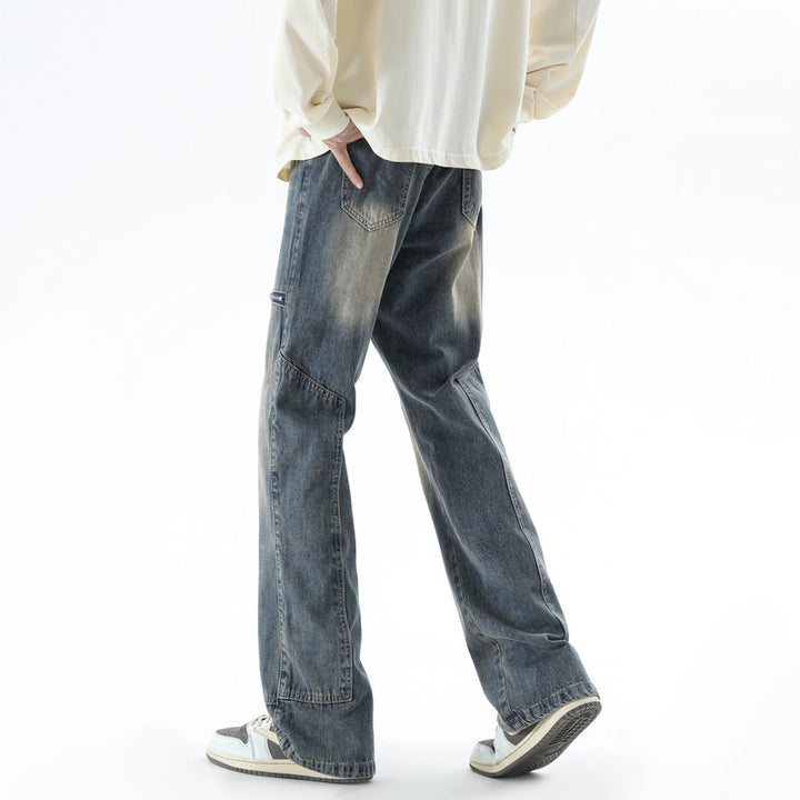 Herren Lässige Cargo-Jeans mit modernen Taschen Drune