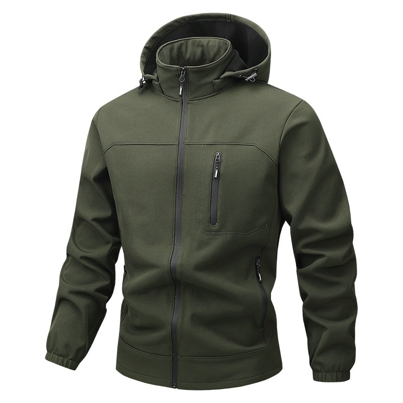 Herren Funktionale Sportjacke mit Kapuze und Jogginghose Drune
