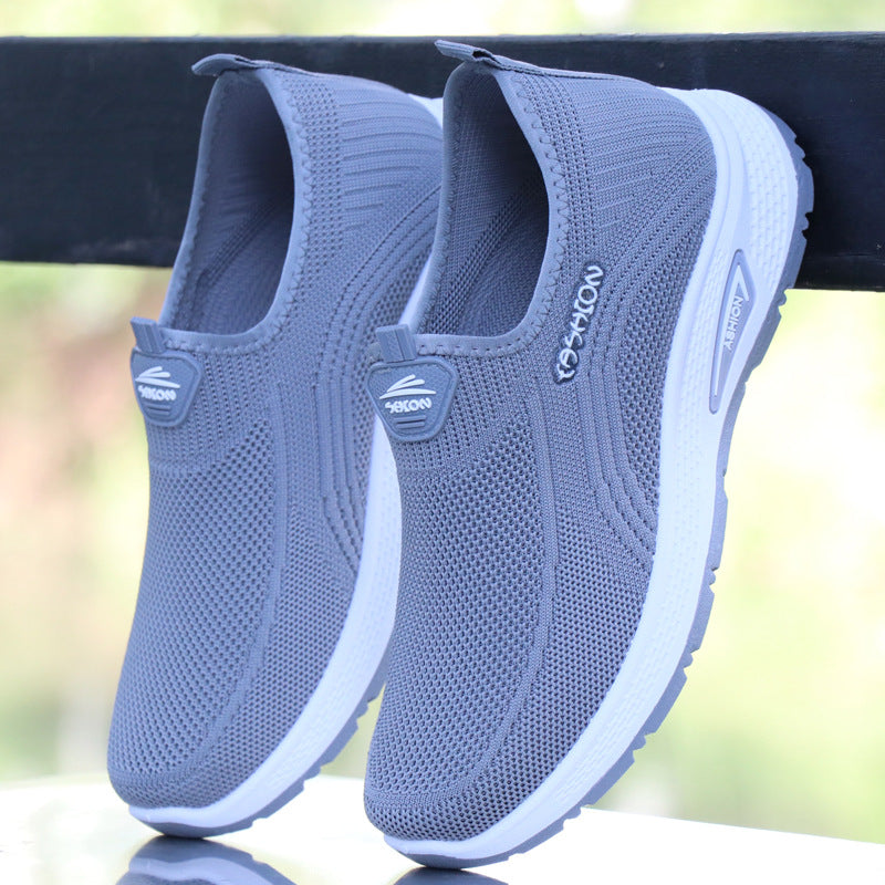 Damen Slip-On Sneakers mit atmungsaktiver Struktur und bequemem Fußbett Drune
