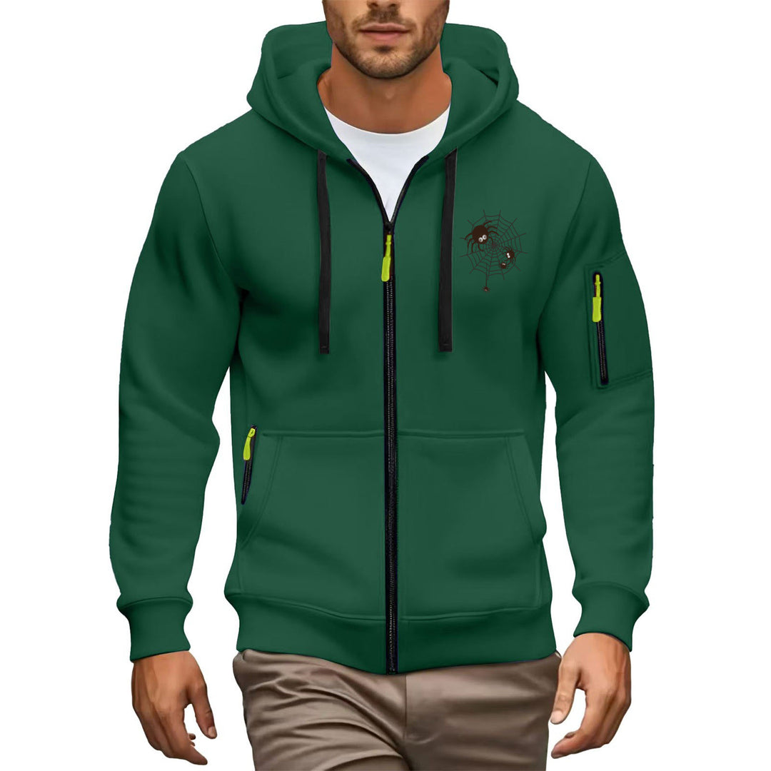Herren Hochwertiger Zip-Hoodie Drune