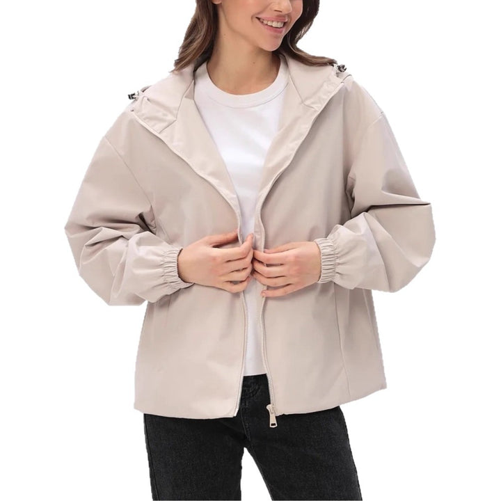 Damen Leichte Freizeitjacke mit Kapuze