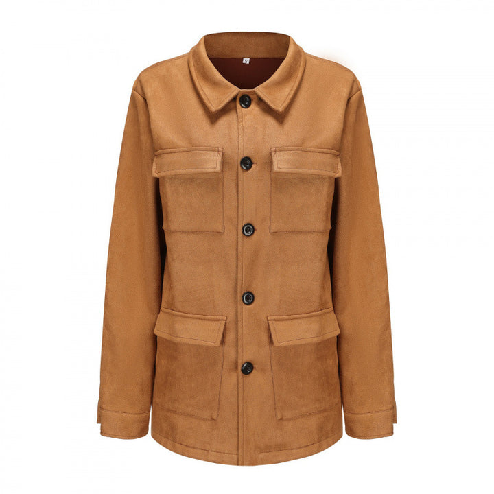 Damen praktische Jacke im modernen Look mit aufgesetzten Taschen Drune