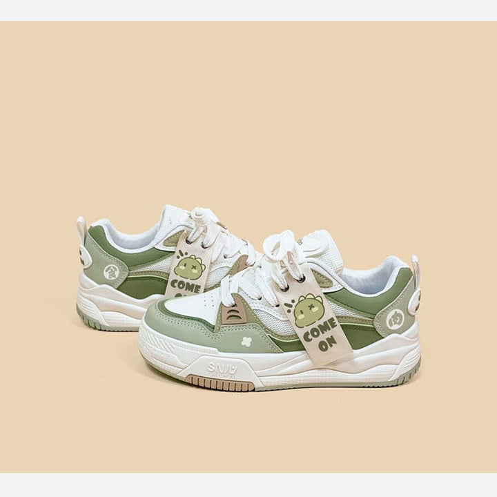 Damen sportliche Sneaker mit trendigem Design und atmungsaktivem Obermaterial Drune