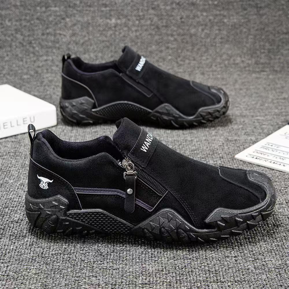Herren Robuster Outdoor-Sneaker mit Reißverschluss und profiliertem Trail-Profil Drune