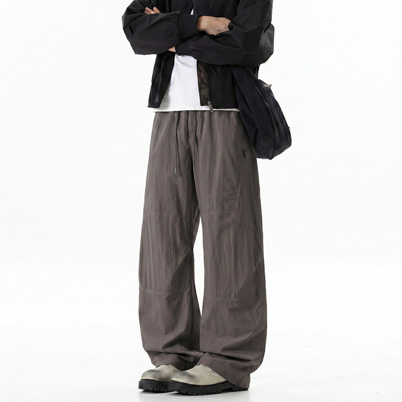 Herren Weite Baggy‑Hose mit Tunnelzugbund und Paneel‑Konstruktion Drune