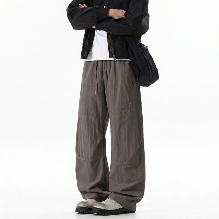 Herren Weite Baggy‑Hose mit Tunnelzugbund und Paneel‑Konstruktion Drune
