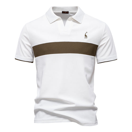 Herren Poloshirt mit modernem Farbblockdesign und hochwertiger Baumwollmischung Drune
