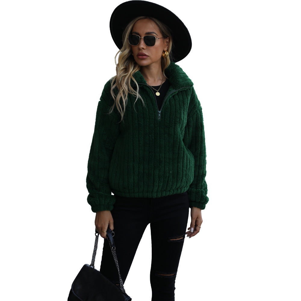 Damen Fleece-Pullover im lässigen Stil Drune
