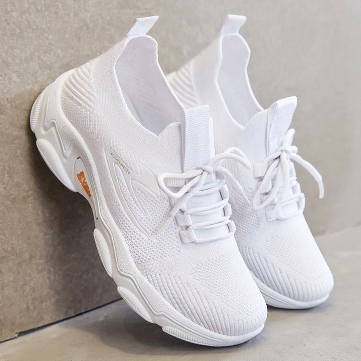 Damen nan minimalistischer Strick-Sockensneaker mit strukturiertem 3D-Obermaterial, anatomischem Memory-Fußbett und profiliertem EVA-Plateau Drune