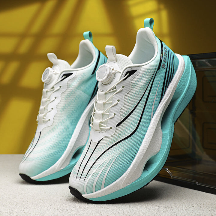 Unisex Performance-Laufsneaker mit Drehverschluss, geformter Hohlkammer-Zwischensohle und atmungsaktivem Strickobermaterial Drune