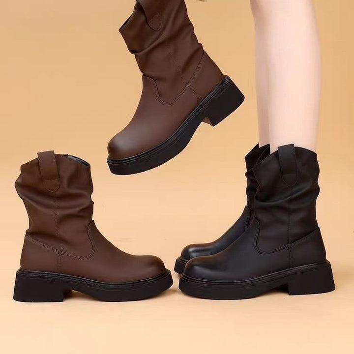 Damen Stilvolle Stiefeletten Drune