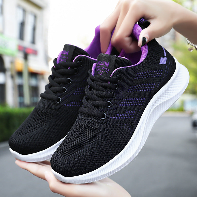 Unisex nan atmungsaktive Strick-Sneaker mit leichter Memory-Fußbett Sohle Drune