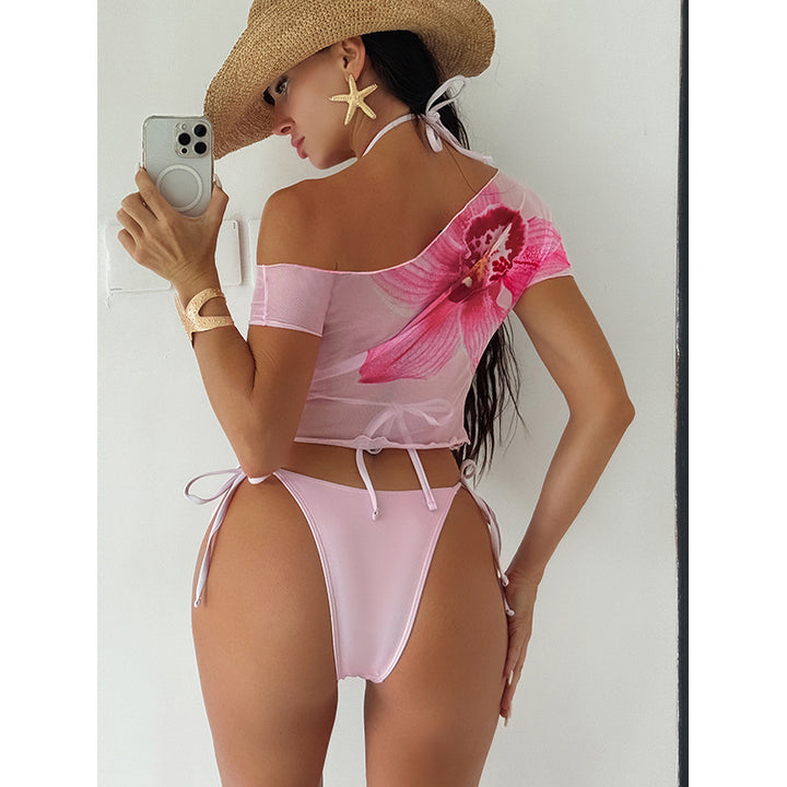Damen Bikini-Set mit floralem Overlay Drune