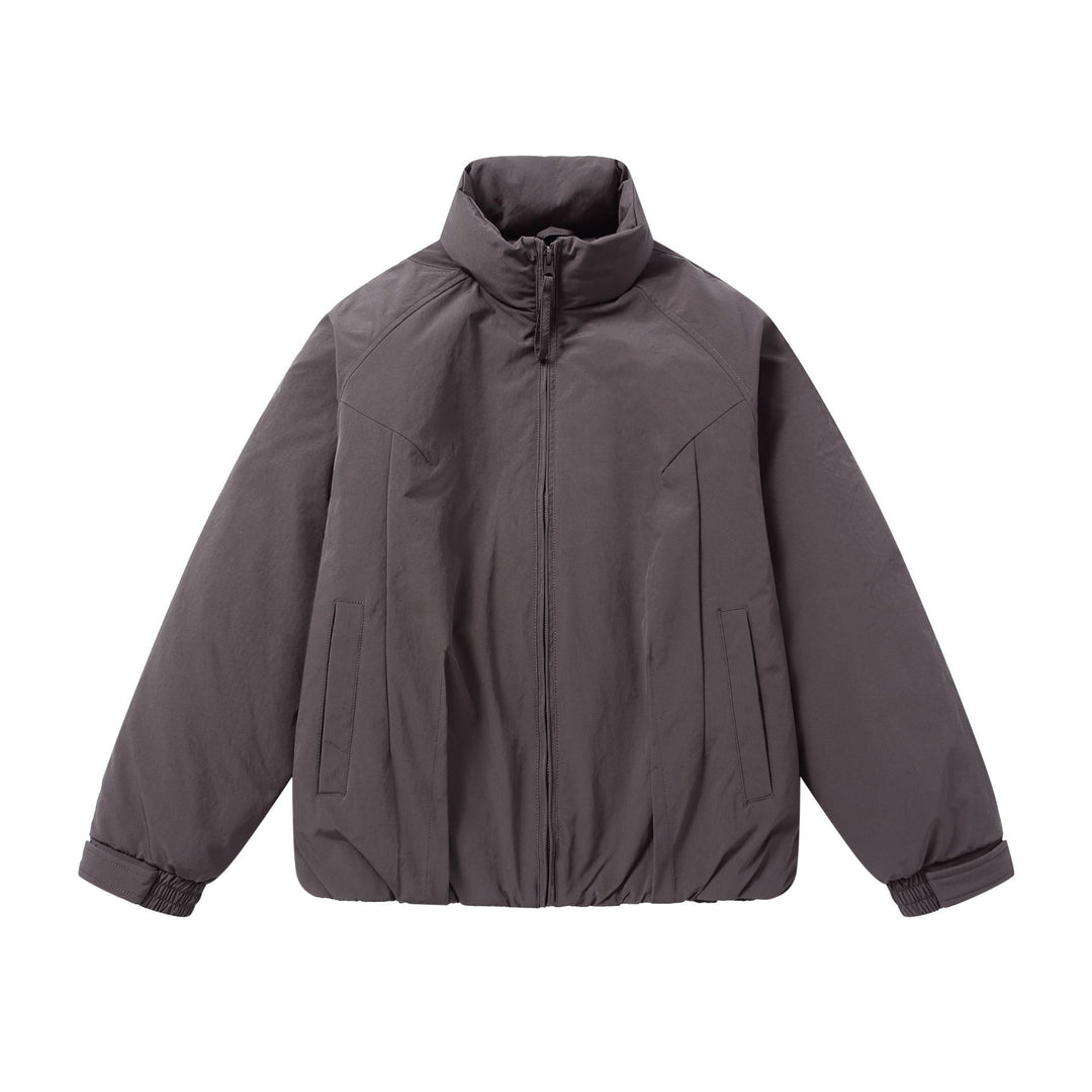 Herren Kurz‑Pufferjacke mit schützendem Stehkragen, verdecktem Reißverschluss und elastischem Saum Drune
