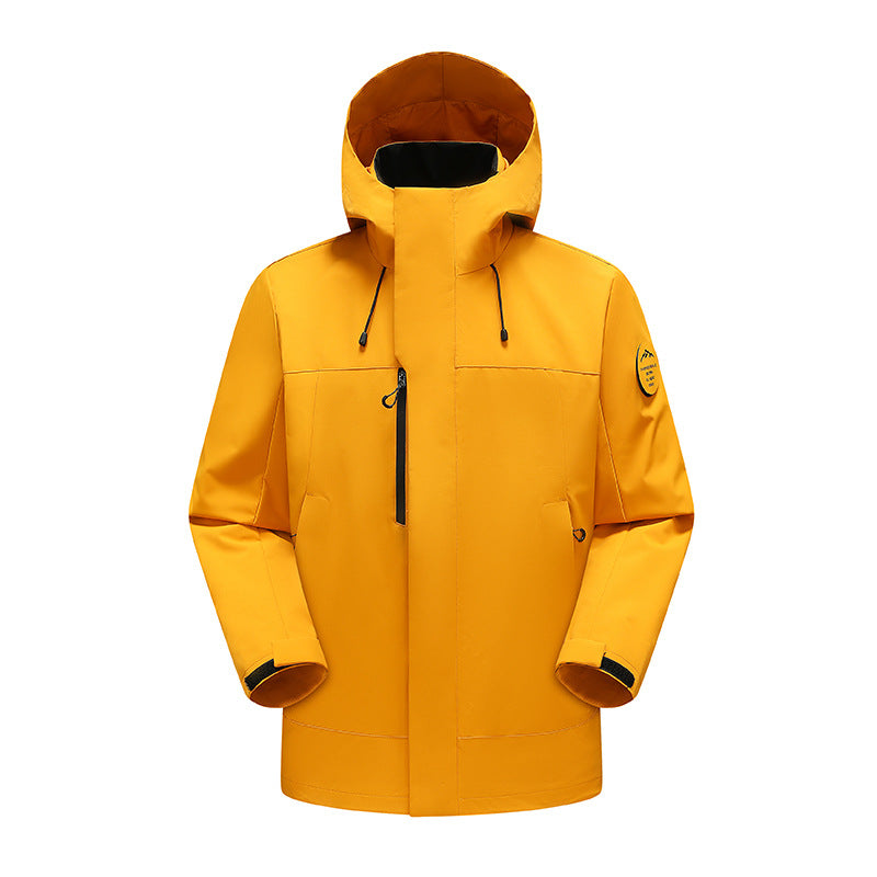 Unisex Wetterschutz-Parka mit verschweißten Nähten und verstellbarer Kapuze Drune