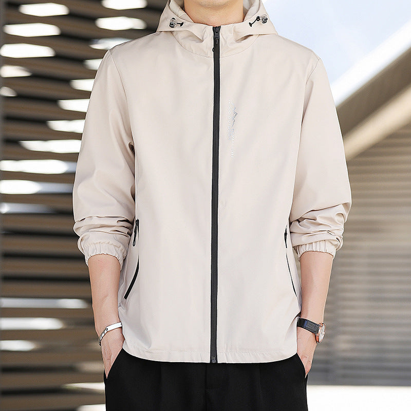 Herren Leichte Outdoorjacke mit verstellbarer Kapuze Drune