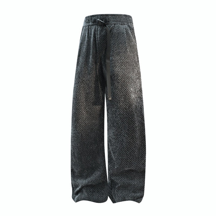 Damen weite Samt-Jogginghose mit elastischem Bund, Tunnelzug und lässiger Culotte-Passform Drune