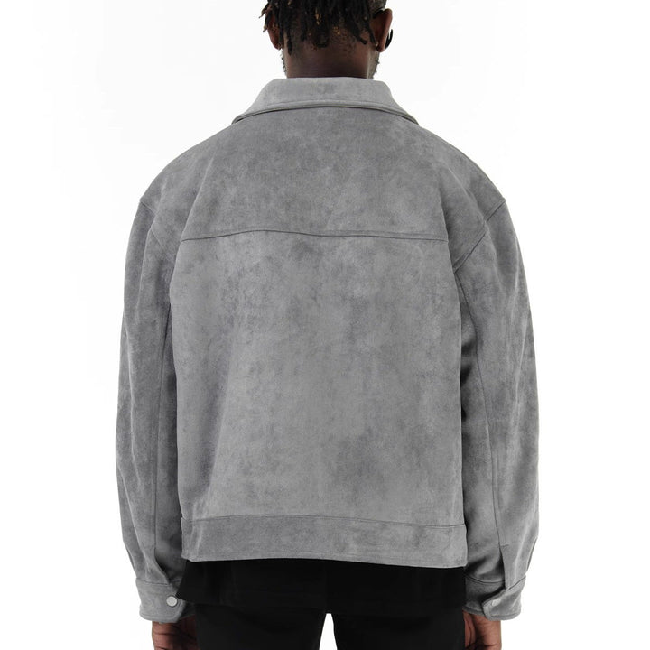 Herren lässige Suede Jacke Drune