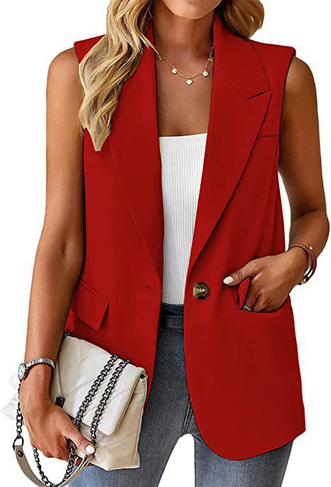 Damen Stylischer Blazer-Weste Drune