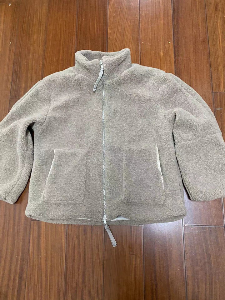 Damen Fleecejacke mit hohem Kragen und praktischen Taschen Drune