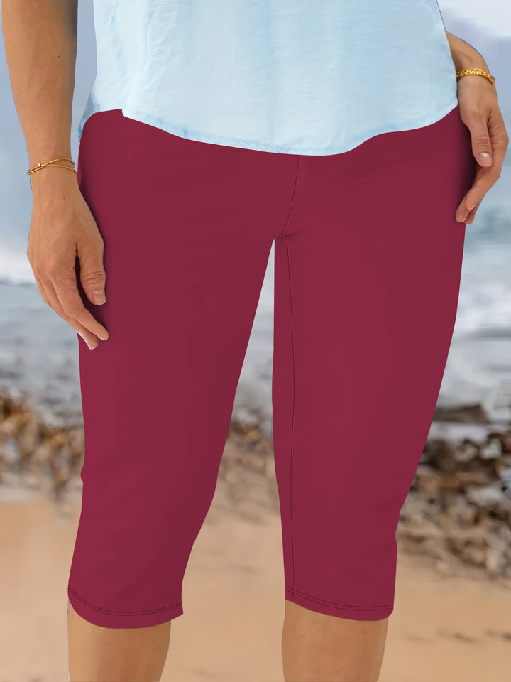Damen Capri-Biker-Shorts mit hohem Bund und stützender Kompression Drune
