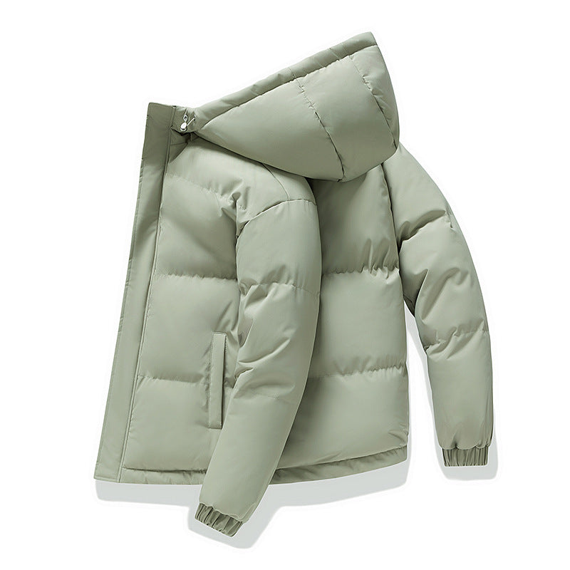 Damen Modische warme Daunenjacke mit Kapuze Drune