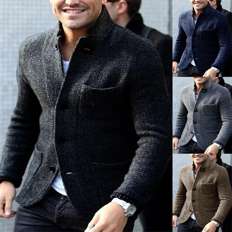 Herren Casual Chic Strickblazer Drune