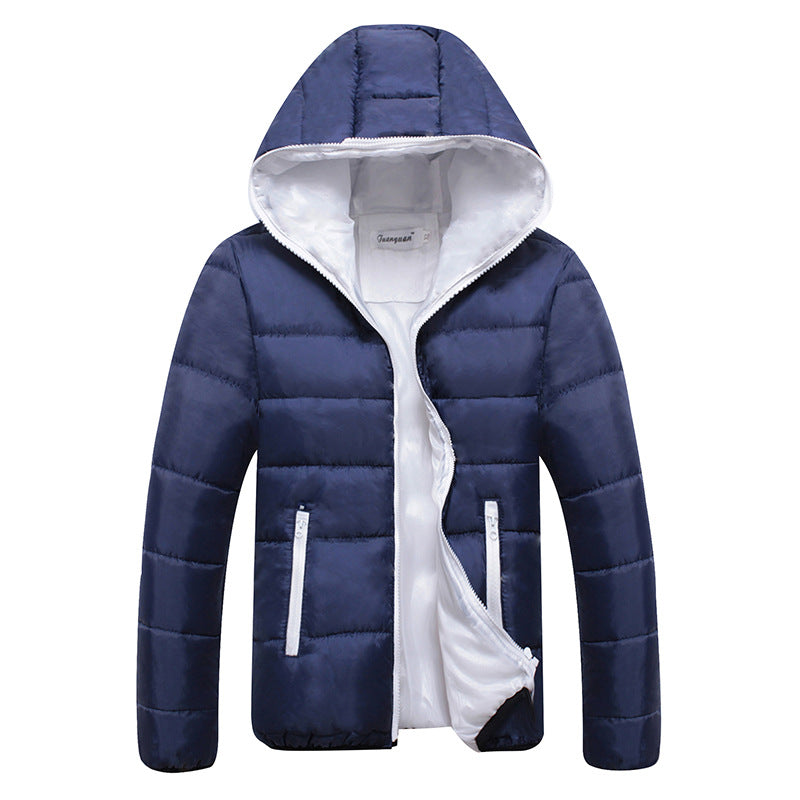 Unisex nan leichte Steppjacke mit wattierter Isolierung, gefütterter Kapuze und verdeckten Reißverschlusstaschen Drune