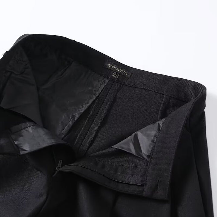 Damen Weite Palazzo-Hose mit eleganter Schnittführung und feiner Textur Drune