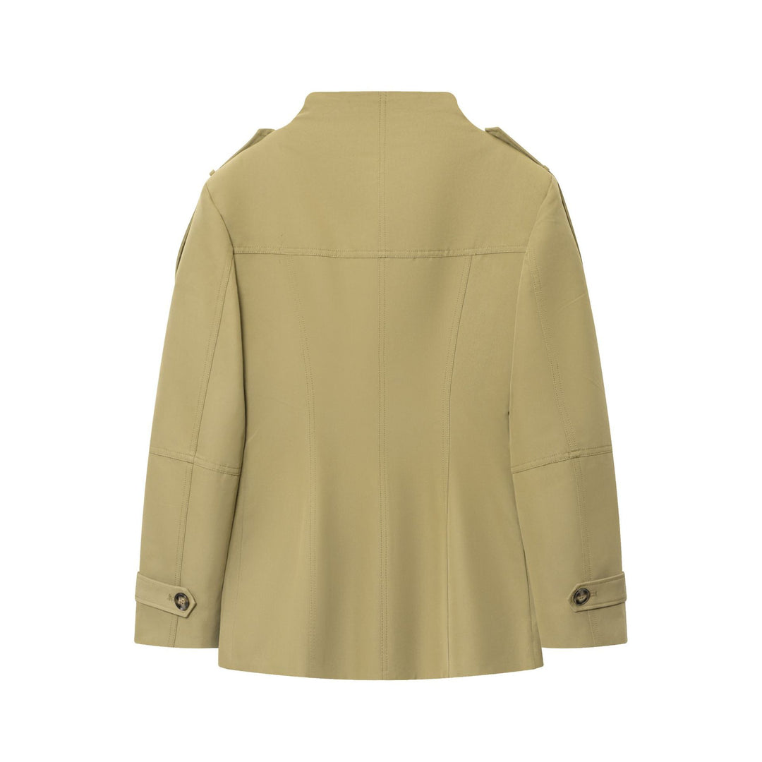Damen Utility-Jacke mit hohen Kragen und praktischen Taschen Drune