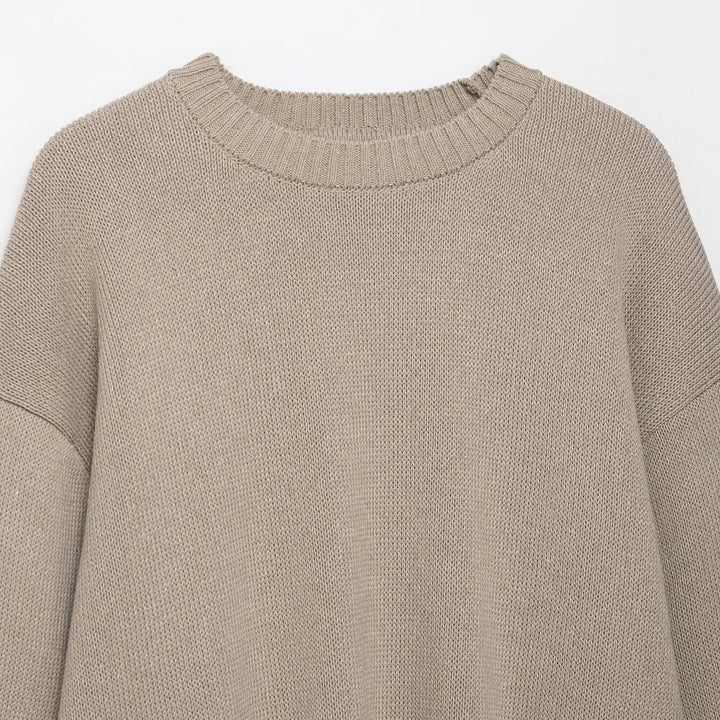 Damen lässiger Strickpullover Drune