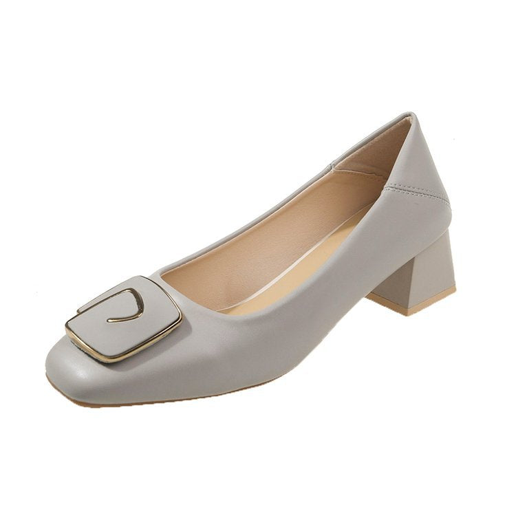 Damen Bequeme Pumps mit stilvollem Schnallen-Detail Drune