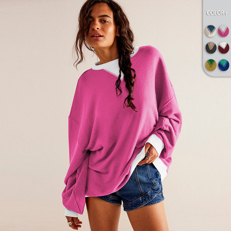 Damen Oversized Sweatshirt mit modernem Design und weichem Material Drune