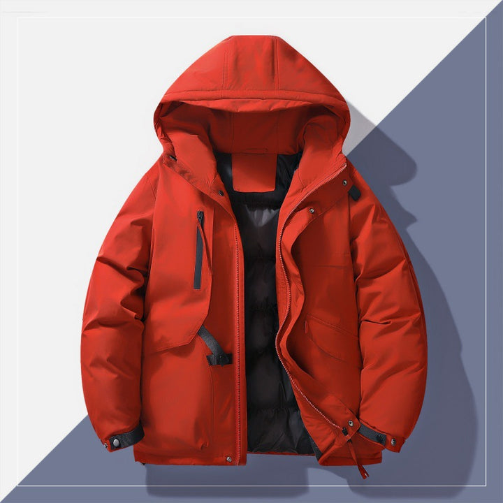 Herren Isolierte Parka-Jacke mit Kapuze Drune