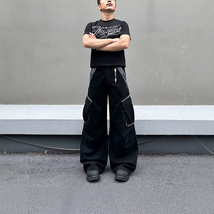 Herren Modische Baggy Cargo-Hose Drune