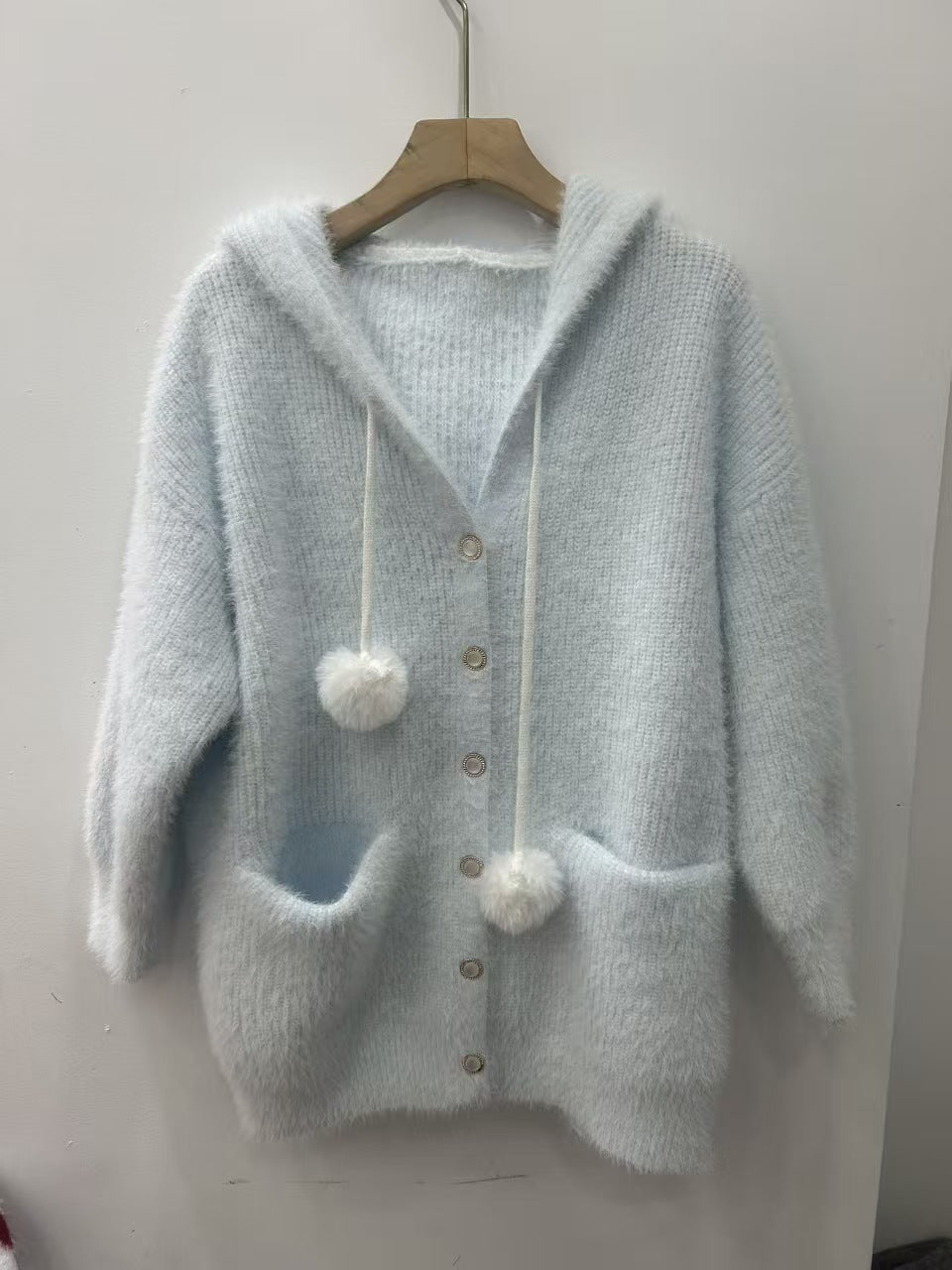 Damen Kuschelige Kapuzenjacke Drune