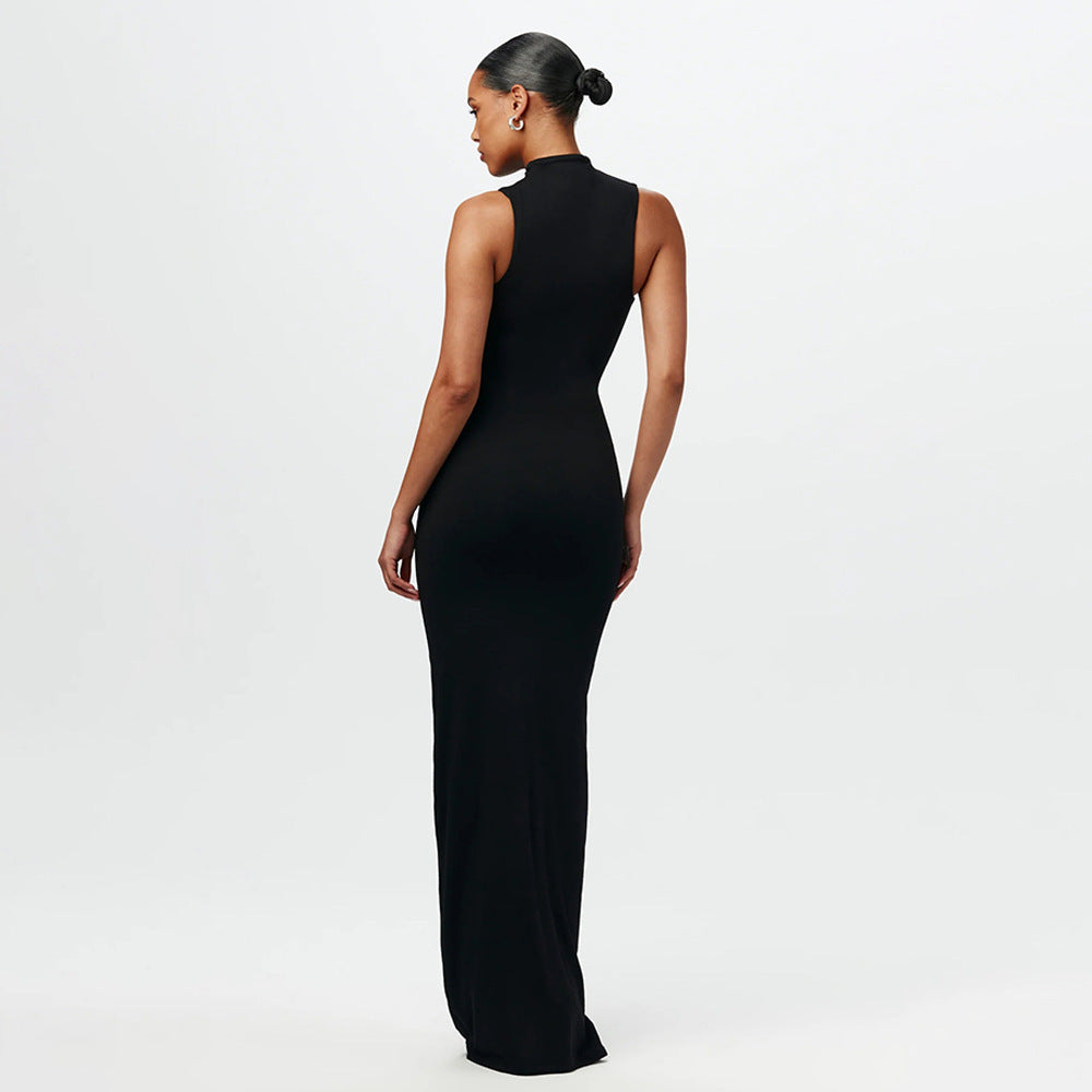 Damen Elegantes Maxikleid mit raffiniertem Knotendesign Drune