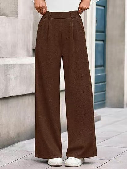 Damen weite Palazzo-Hosen mit elegantem Bund Drune
