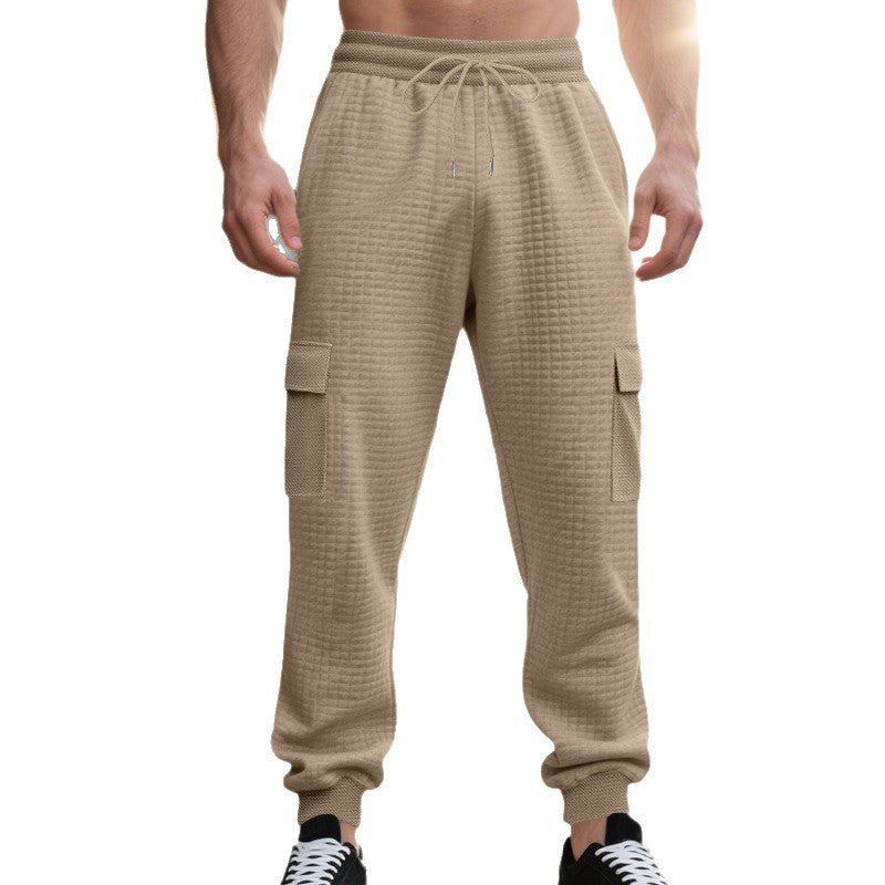 Herren lässige Cargo-Jogginghose mit elastischem Bund und praktischen Seitentaschen Drune