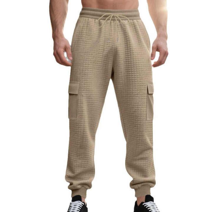 Herren lässige Cargo-Jogginghose mit elastischem Bund und praktischen Seitentaschen Drune