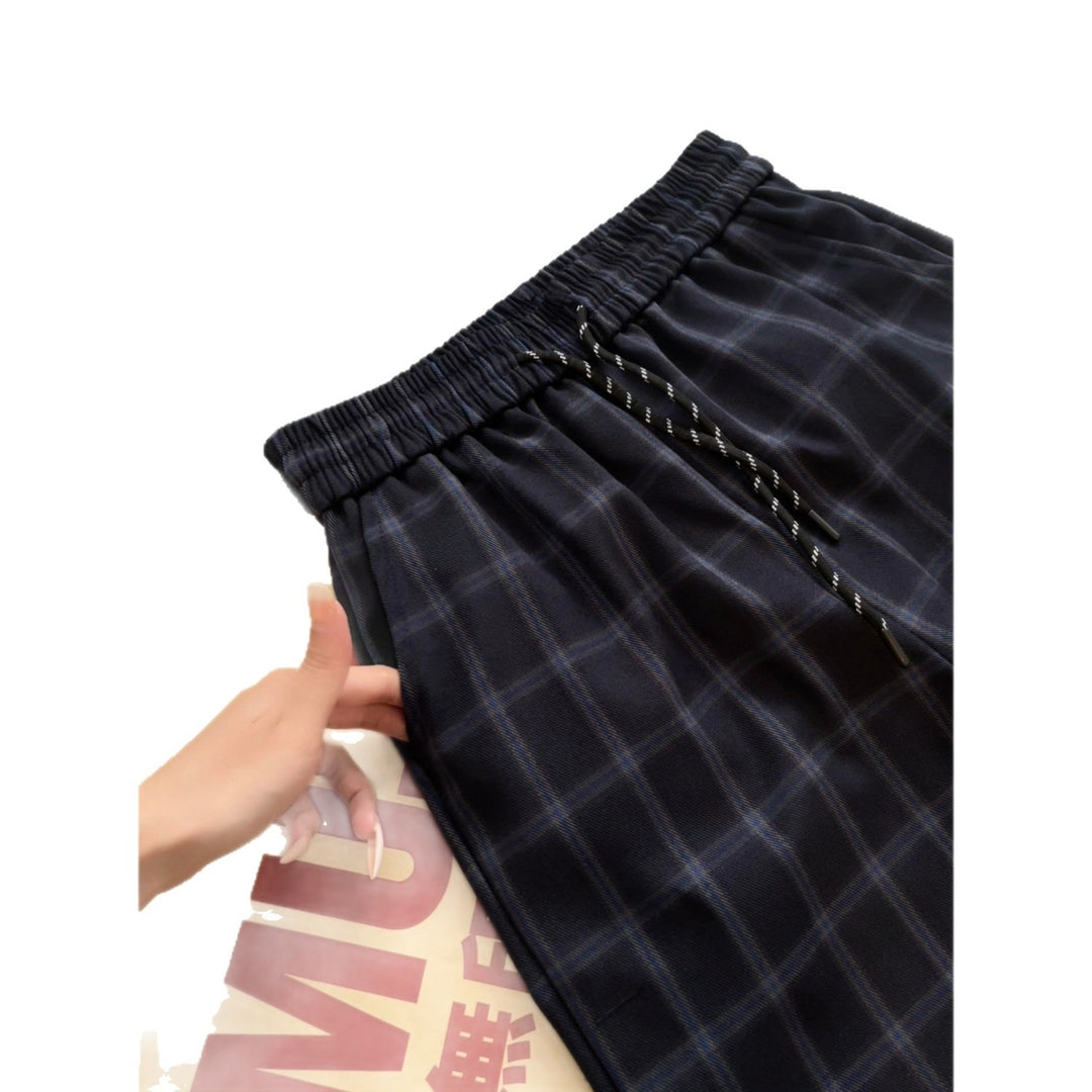 Damen Modische Karohose Drune