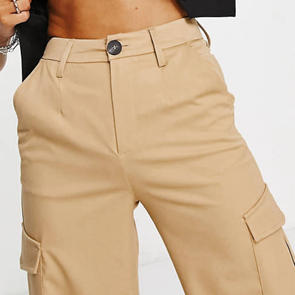 Damen Cargo-Hose mit praktischen Seitentaschen und lässigem Schnitt Drune