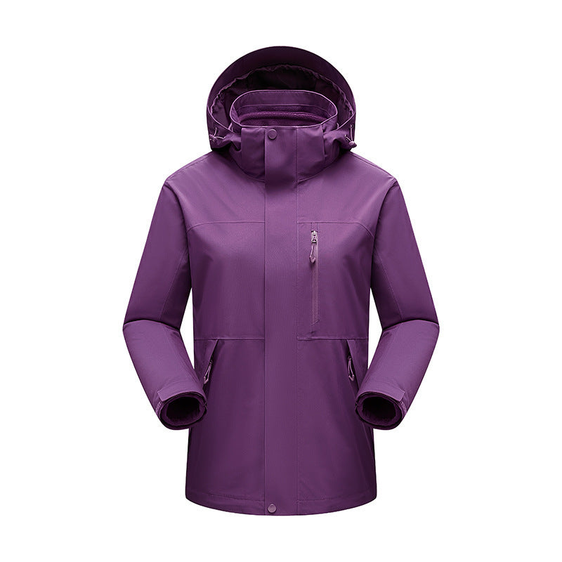 Herren Wasserabweisender Winterparka mit abnehmbarer Kapuze und getapten Nähten Drune
