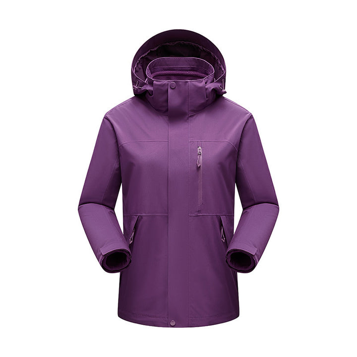 Herren Wasserabweisender Winterparka mit abnehmbarer Kapuze und getapten Nähten Drune