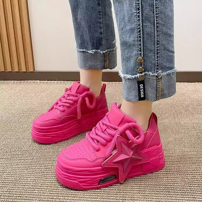 Damen Sportliche Sneakers mit modischem Sternen-Motiv und innovativer Dämpfung Drune