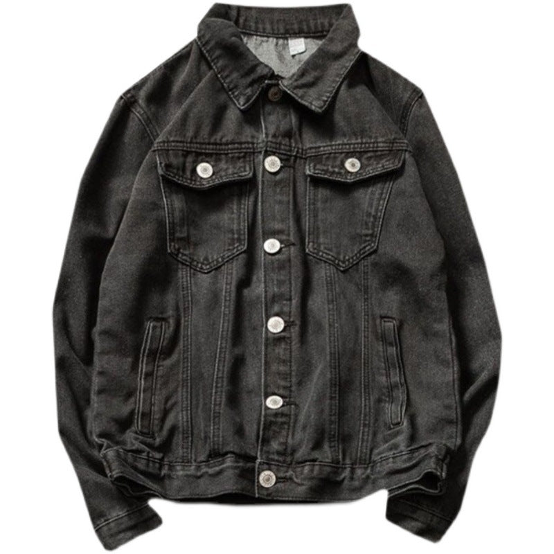 Herren Lässige Denimjacke mit Vintage-Details Drune